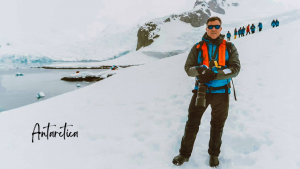 Stuart in Antarctica