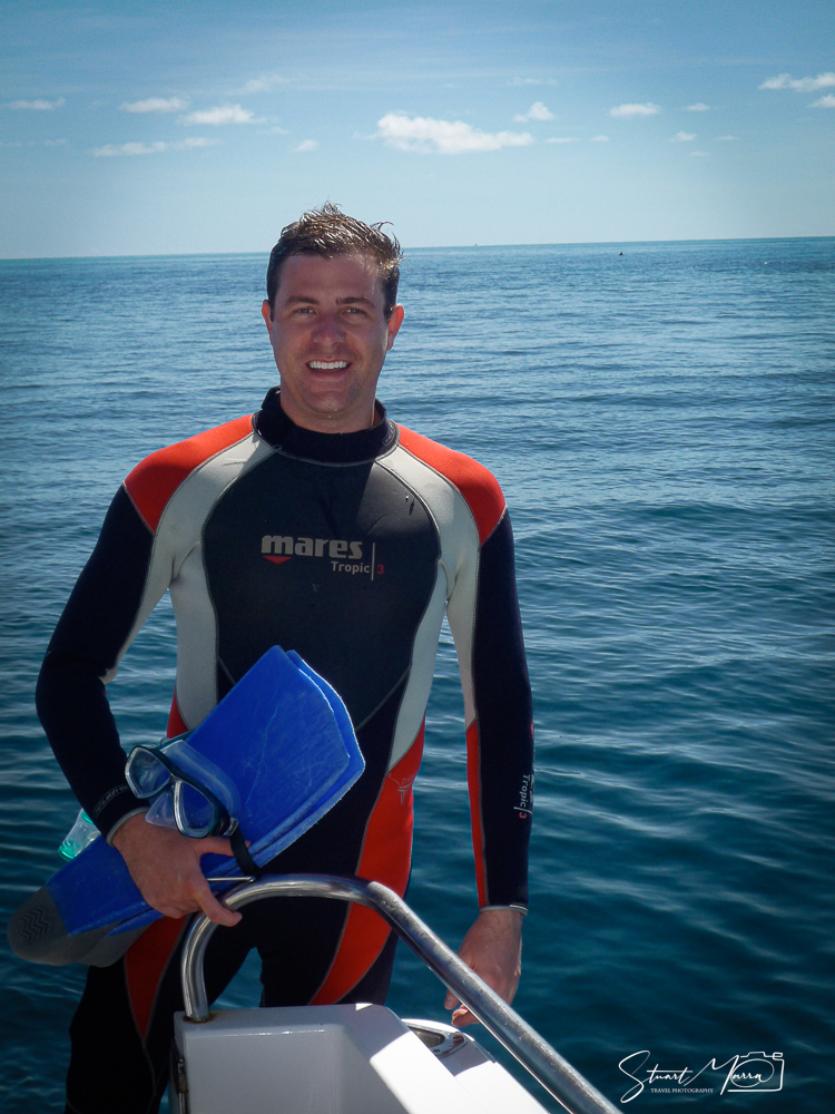 Stuart diving the Great Barrier Reef 